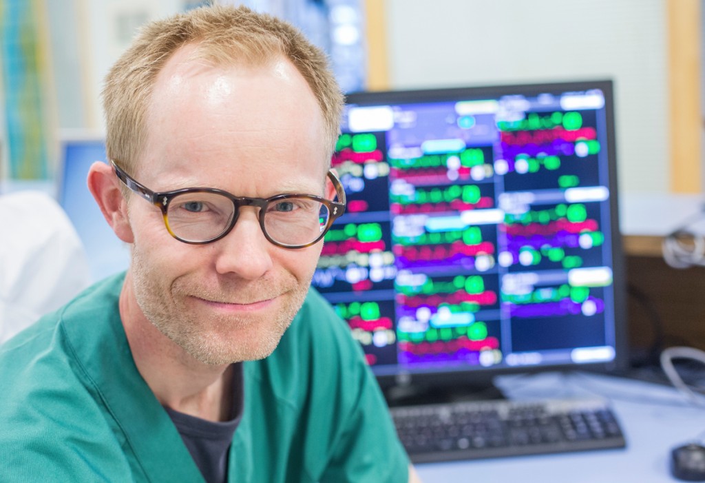 Daniel Bergum lege ved St.Olavs hospital og forskningstipendiat i Norsk Luftambulanse ©Fredrik Naumann/Felix Features