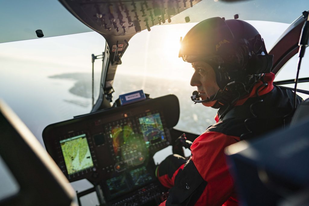 Geir Arne Mathiesen er en av pilotene som flyr Utviklingshelikoptret. (Foto: Kyle Meyr)
